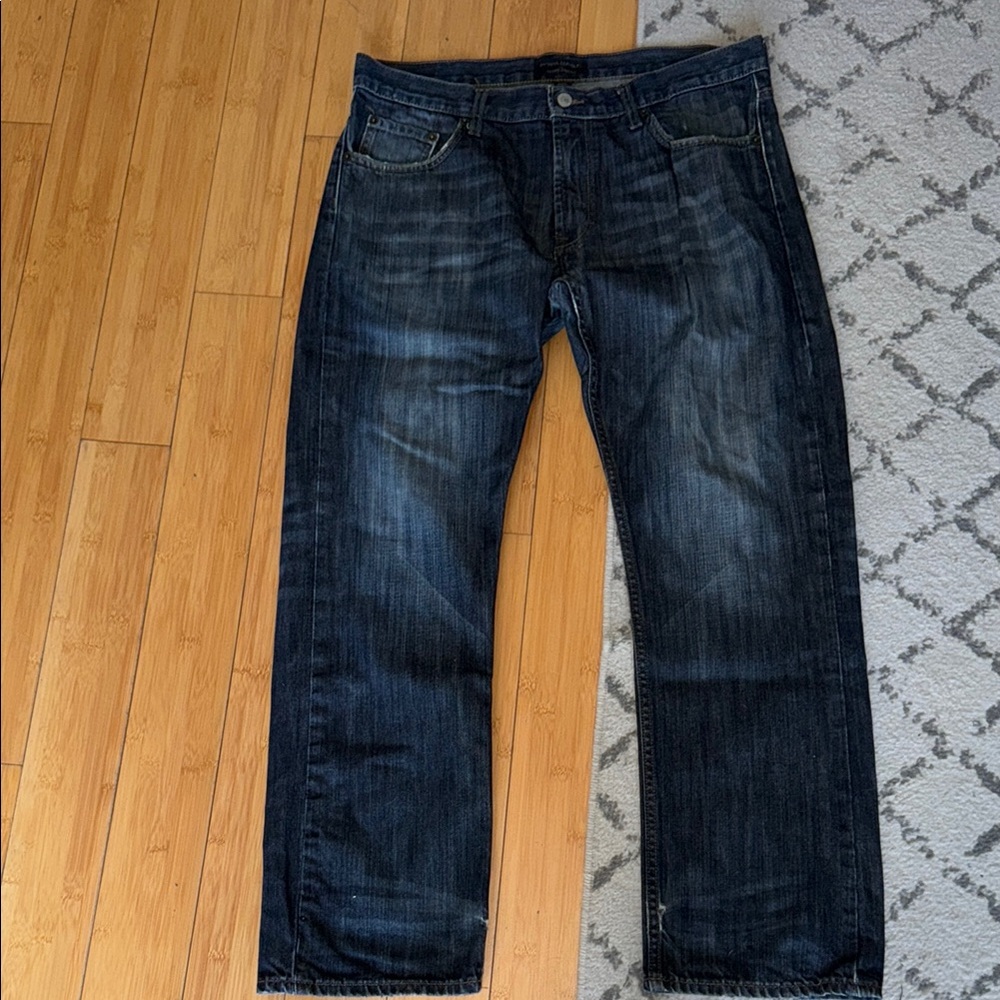 Banana Republic Blue Straight-Leg Jeans Timeless Design